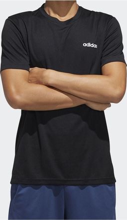 adidas D2M PL Tee Sports Short-sleeveTee Men Black FL0286