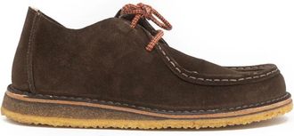 ASTORFLEX Handgemaakte leren mocassin schoen Donker kastanje - Heren - Veterschoenen - Bruin - 43 EU - Leer - Schoenen