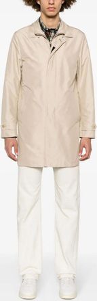Fay Mens Morning Jacket - Nude Nylon - Size 2XL
