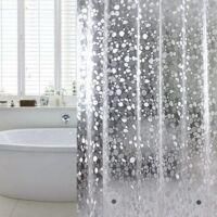 OEM Cortina De Ducha Antimoho, 180 X 180 Cm, Semitransparente Con Anilla Para Colgar, Para Ba&ntilde;o - Crezuo