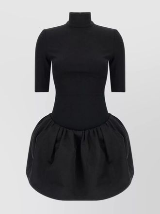 Magda Butrym silk balloon-skirt mini dress