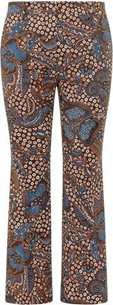 Max Mara Broek - Dames - Wijde Broeken - Veelkleurig - M - Broeken