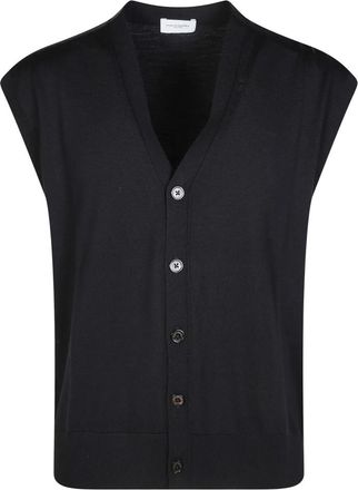Paolo Pecora Gilet Maglia - Heren - Spencers - Zwart - S - Truien & Vesten