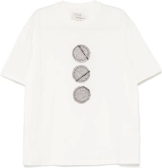 Feng Chen Wang T-shirt con stampa - Bianco