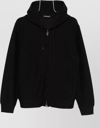 Emporio Armani cotton blend hooded sweatshirt long sleeves