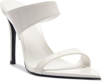Schutz Jaselle Pointed Toe Sandal in White at Nordstrom, Size 6