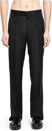 Lardini Broeken, Heren, Zwart, M, Leer, Pantalone Drop Reg