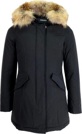 Woolrich Arctic Raccoon Parka - Dames - Parka Jassen - Zwart - XS - Katoen - Jassen