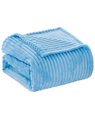 Luxury Home Reversible Striata Ribbed Corduroy Oversized Plush Blanket