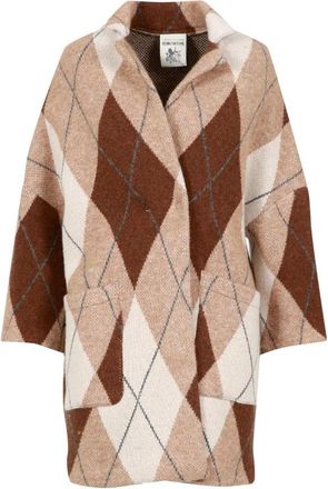 Semicouture Cookie Jas - Dames - Mantel - Veelkleurig - XS - Wol - Jassen