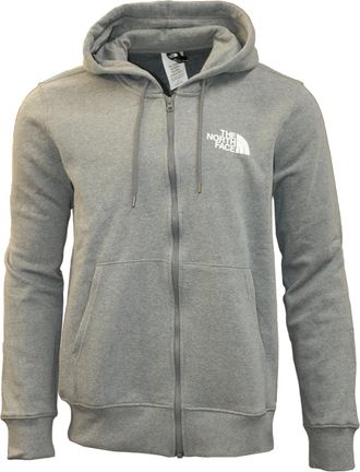 The North Face Mens Full Zip Cotton Blend Hooded Sweatshirt,, Tnf Medium Grey Heather, XL