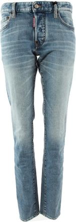 Dsquared2 Mens Slim Jean Blue Denim Pants Cotton - Size 32 (Waist)