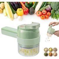OEM Juego De Picadora El&eacute;ctrica Port&aacute;til 4 En 1, Batidora De Cocina Multifuncional Inal&aacute;mbrica Con Cepillo De Limpieza Y Varillas, Mini Picadora Recargabl