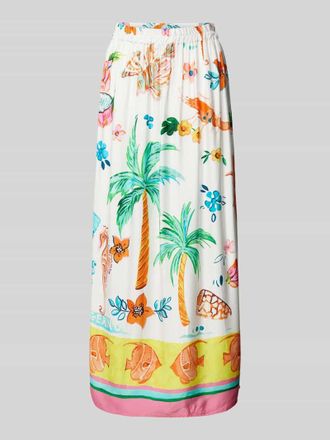 Emily van den Bergh Maxirock mit elastischem Bund in Weiss, Gr&ouml;&szlig;e 40