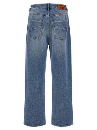 Fendi Stone-Wash Relaxed Fit Jeans - Blue