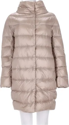 Herno White Polyamide Quilted Down Coat