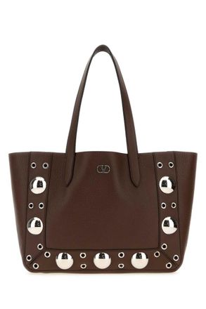 Valentino Garavani Brown Nellcote Small Tote