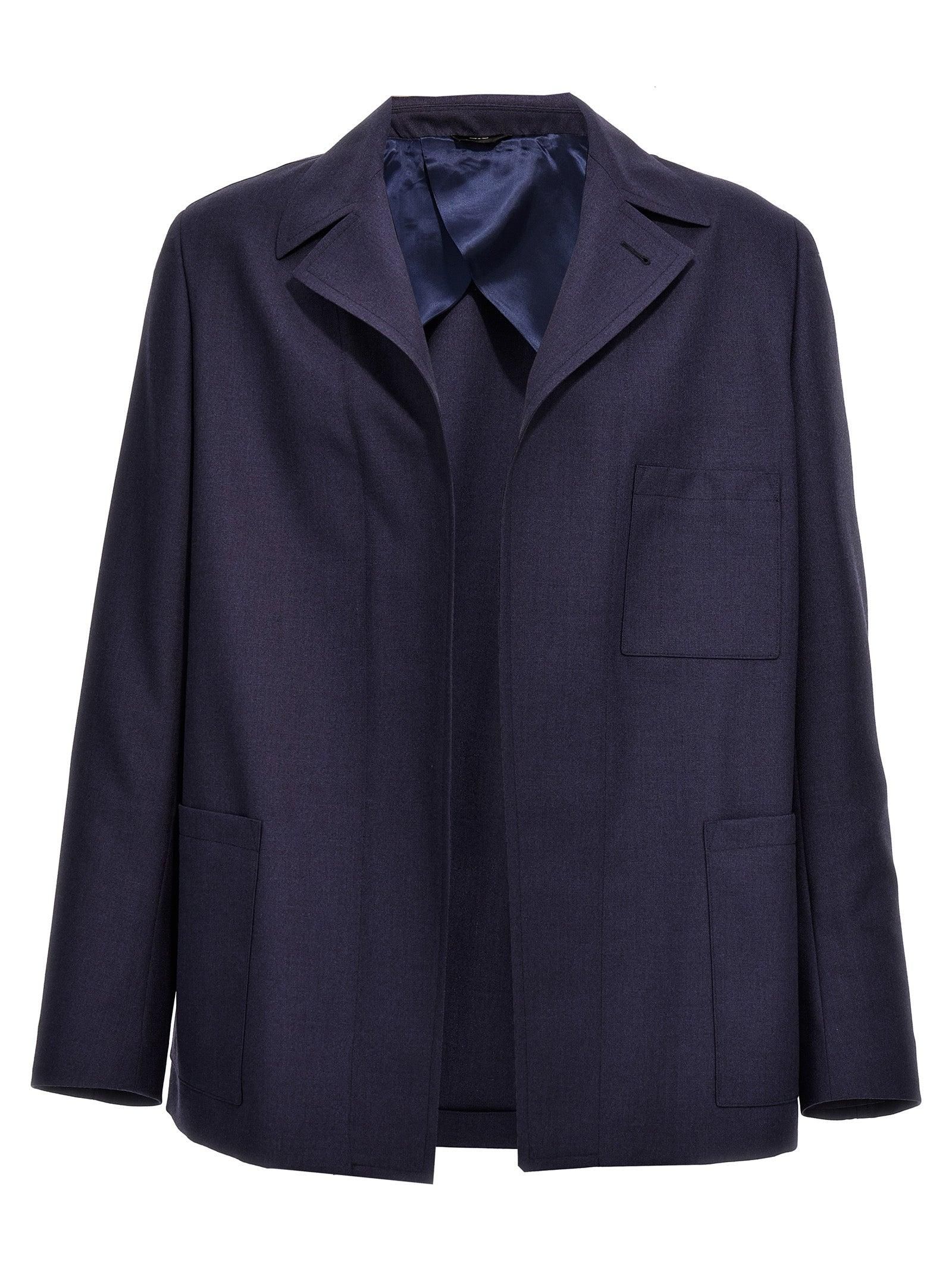 ジャケット FENDI DOVE GREY MOHAIR BLEND BLAZER Fendi Mohair Blend Blazer () IFCHIC.COM
