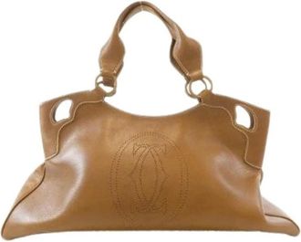 Cartier Pre-owned Marcello Calf Tote Bag - Dames - Vintage Handtas - Bruin - ONE Size - Leer - Vintage