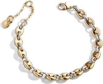 BaubleBar Thalia Two Tone Mariner Link Bracelet in Gold Multi at Nordstrom