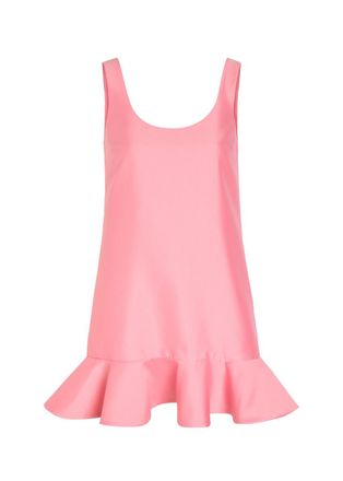 Self Portrait Peplum Taffeta Mini Dress - Pink - 12 (UK12 / M)