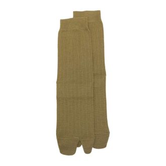 Maison Margiela Bootleg Kaki Sock - female - Maison Margiela - Socks - Green - S - Underwear
