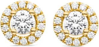 VEYNOU Orecchini a bottone Camilla in oro giallo 14kt con diamanti