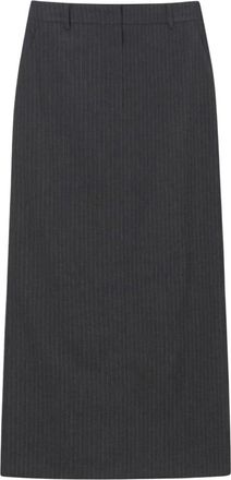 Dunst Falda Midi H-Line - Skirts - Mujer - Gris - M