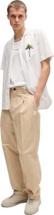 HUGO BOSS Hugo Heren Relaxed Fit Broek (Beige)