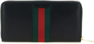 Gucci Womens Black Calfskin Cardholder Accessory