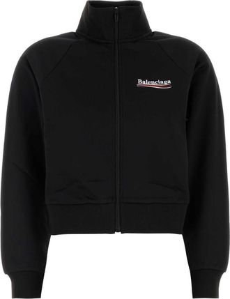 Balenciaga Black nylon ben sweatshirt
