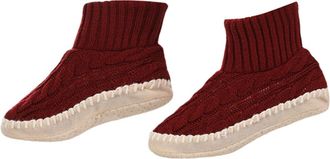 Generic Winter Socks Womens Slipper Socks Warm Fuzzy House Boots Winter Indoor Shoes Cozy Christmas Accessories for Home Workout Daily Life (Wine, One Size)