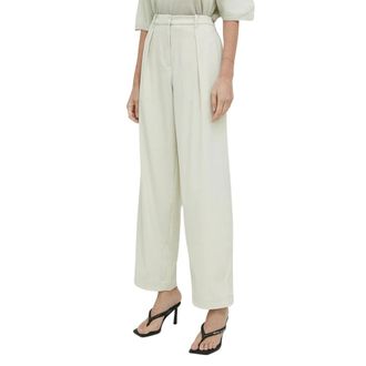 Sams&oslash;e & Sams&oslash;e Broeken, Dames, Beige, L, Polyester, Zuri Broeken