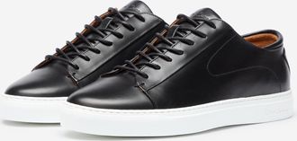 Oliver Sweeney Sirolo Mens Calf Leather Lightweight Trainers - Black/white - Size UK 11