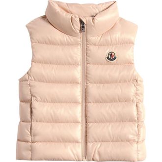 Moncler Kids Ghany Down Puffer Vest in Pink at Nordstrom, Size 18-24M