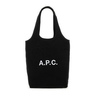 A.P.C. A.p.c., Tassen, Dames, Zwart, ONE Size, Katoen, Ninon Tote Bag Klein