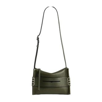 J.W.Anderson Kleine Messenger Loafer Tas - Dames - Tassen - Groen - Maat: ONE Size Leer