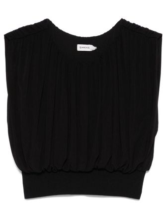 SIMKHAI Allegra cropped top - Zwart