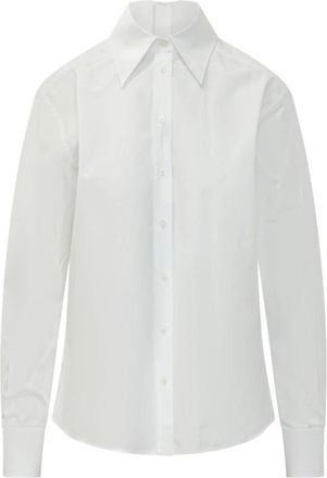 Dolce & Gabbana Overhemden, Dames, Wit, XS, Katoen, Camicia