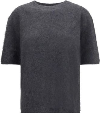 Lisa Yang Dames, Truien, Grijs, Maat: M Wol