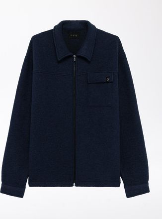 D.A.T.E. shirt jacket basic blue