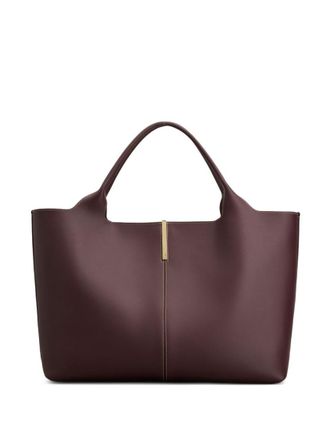 Tod's Burgundy Leather Medium Tote