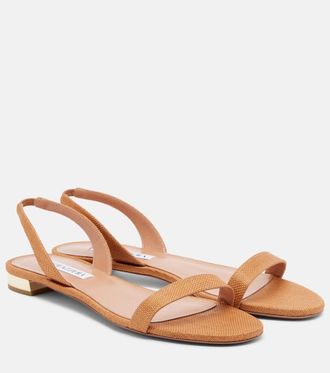 Aquazzura Sandalias So Nude de rafia