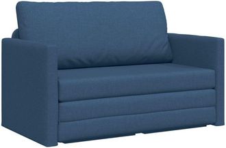 vidaXL Sofa Bed Blue 124 x 71 x 78 cm Fabric Vidaxl
