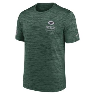 Nike Green Bay Packers Sideline Team Issue Velocity Nike Mens Dri-FIT NFL T-Shirt in Green | 02ER3EE7T-7VD