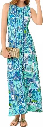Lilly Pulitzer Ellison Maxi Dress In Mint Condition Harlillyquin Engineered Knit Maxi