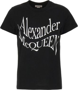 Alexander McQueen T-shirt - Dames - T-shirts - Zwart - S - Tops