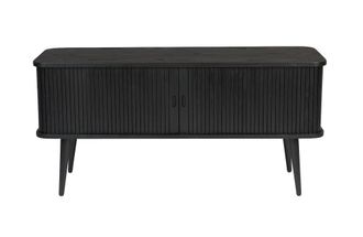 Zuiver C&oacute;moda de madera negro con puertas correderas