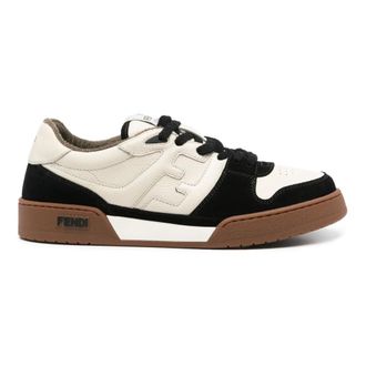 Fendi Vintage White Trainers FF Pattern - male - Fendi - Sneakers - Multicolor - 7 UK - Shoes