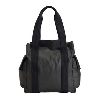 Yohji Yamamoto Tote Bags, male, Black, Size: ONE SIZE Logo Motif Work Tote Bag